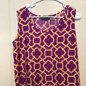 Purple and Gold Game Day Tank Top